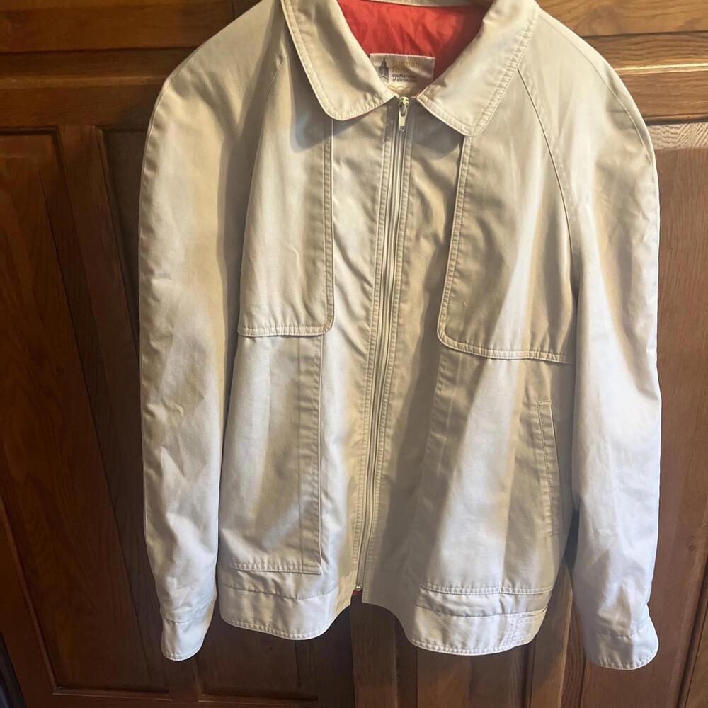London Fog Weatherwear of Distinction Beige Zip Jacket‎ Size 44 Regular, Lined